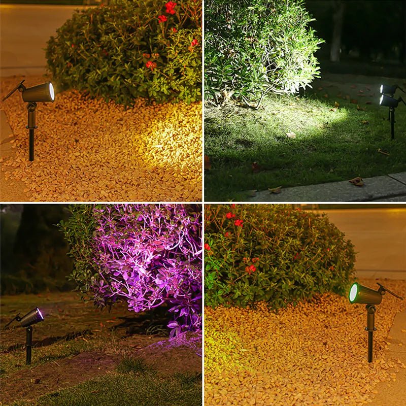 LUMIBLAZE Solcelledrevet LED-spot til have og udendørsområder