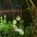 AuroraGlow Solar Wind Chime Eco Friendly Lighting For Garden Terrace Balcony