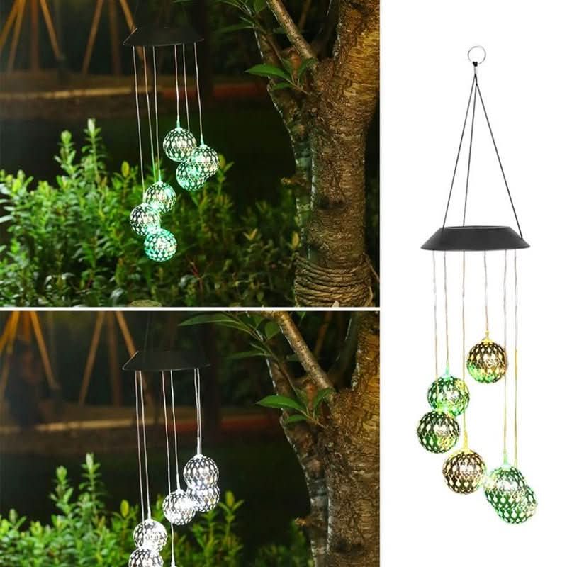 AuroraGlow Solar Wind Chime Eco Friendly Lighting For Garden Terrace Balcony