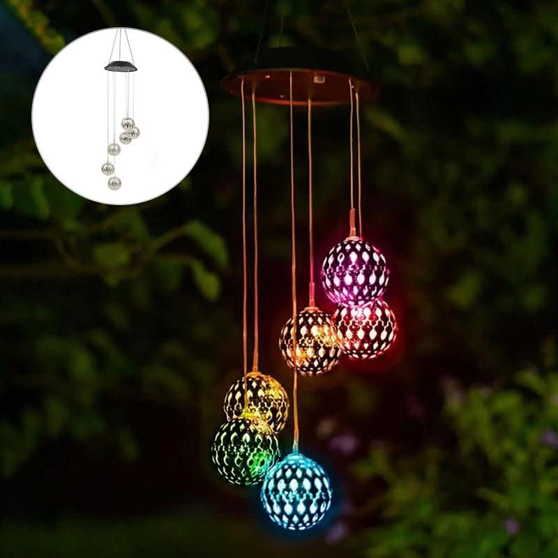 AuroraGlow Solar Wind Chime Eco Friendly Lighting For Garden Terrace Balcony
