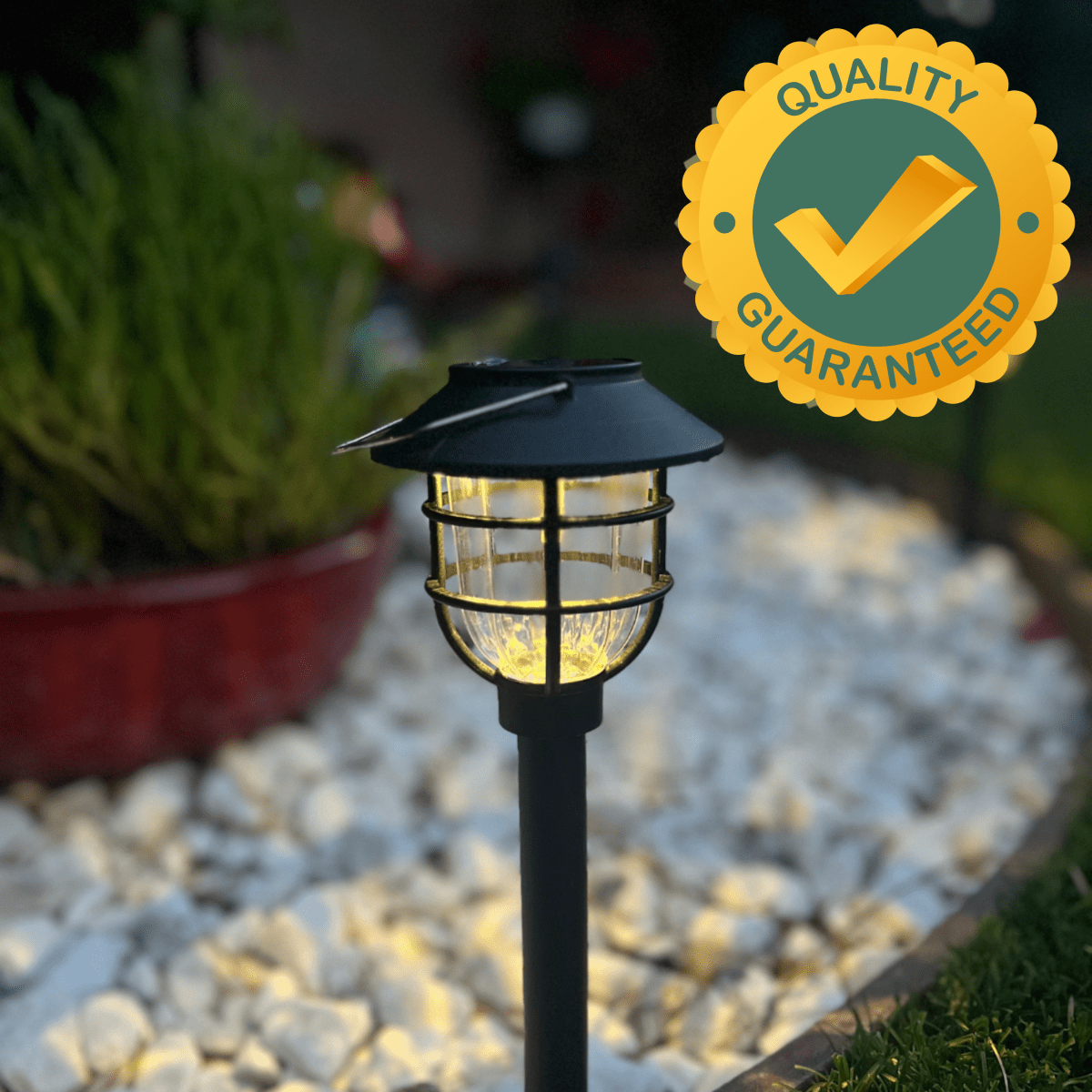 EverGlow solární cesty světla jasné chytré LED zahradní osvětlení pro domácí zahradníky