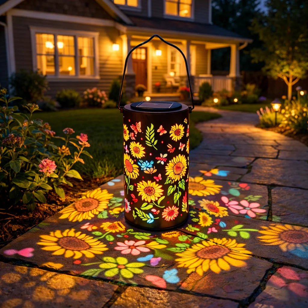 RADIORA Solar Powered Garden Lantern for Outdoor Ambience Lighting