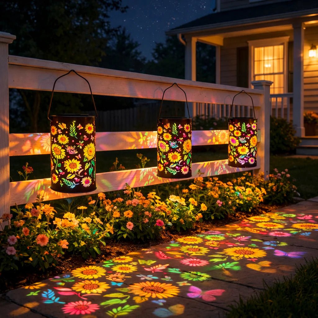 RADIORA Solar Powered Garden Lantern for Outdoor Ambience Lighting