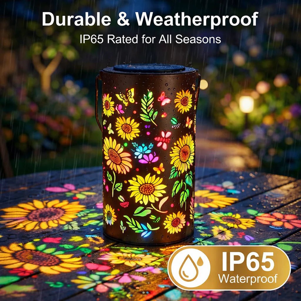 RADIORA Solar Powered Garden Lantern for Outdoor Ambience Lighting