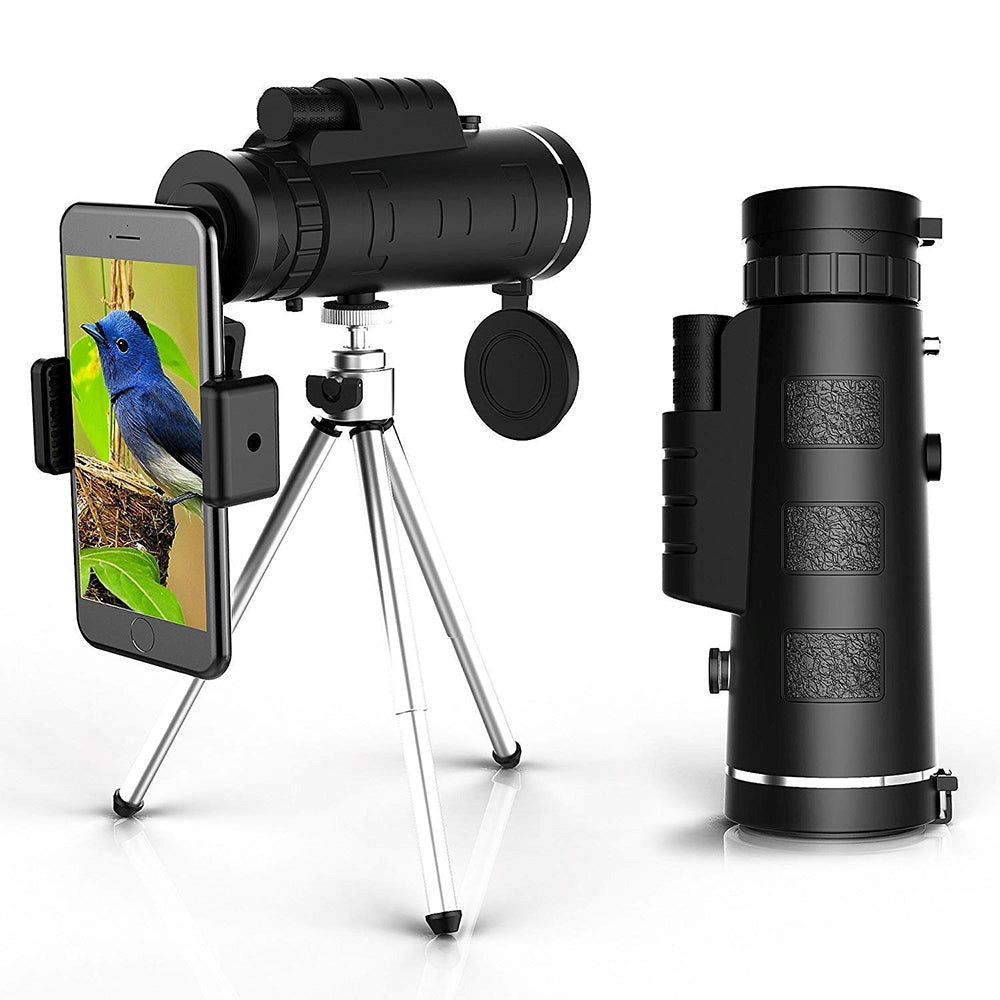 Starscope HD Monokular – Højtydende Vandtæt Teleskop med Smartphoneholder og Tripod