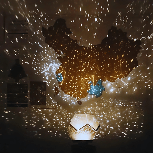 NebulaGlow Galaxy-projektor for hjemmeavslapning med justerbar lysstyrke