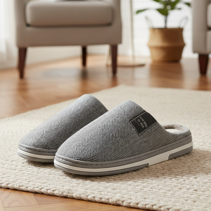 LumenWear tøfler Stilfulle herretøfler for varme føtter