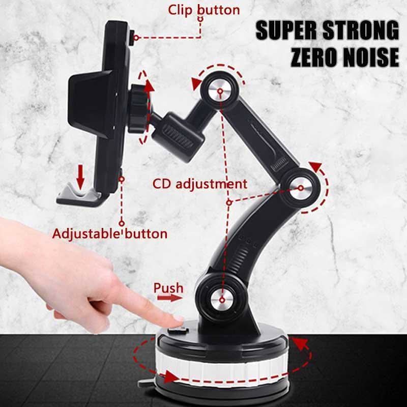 SureGrip mobiltelefon-tartó 360 fokos tapadókorongos forgatással autókhoz