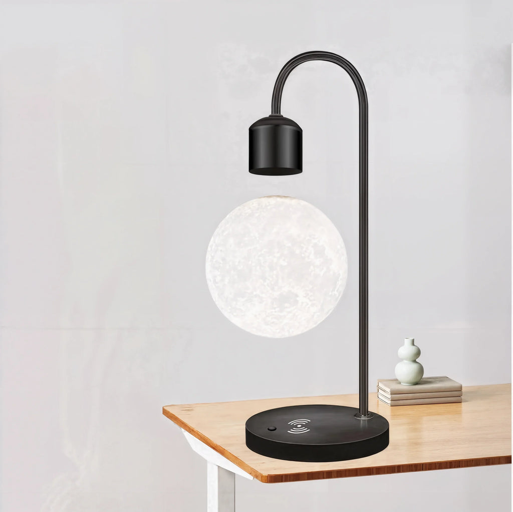 Floating Moon LED bordlampe for myk stemningsbelysning i soverom og kontor
