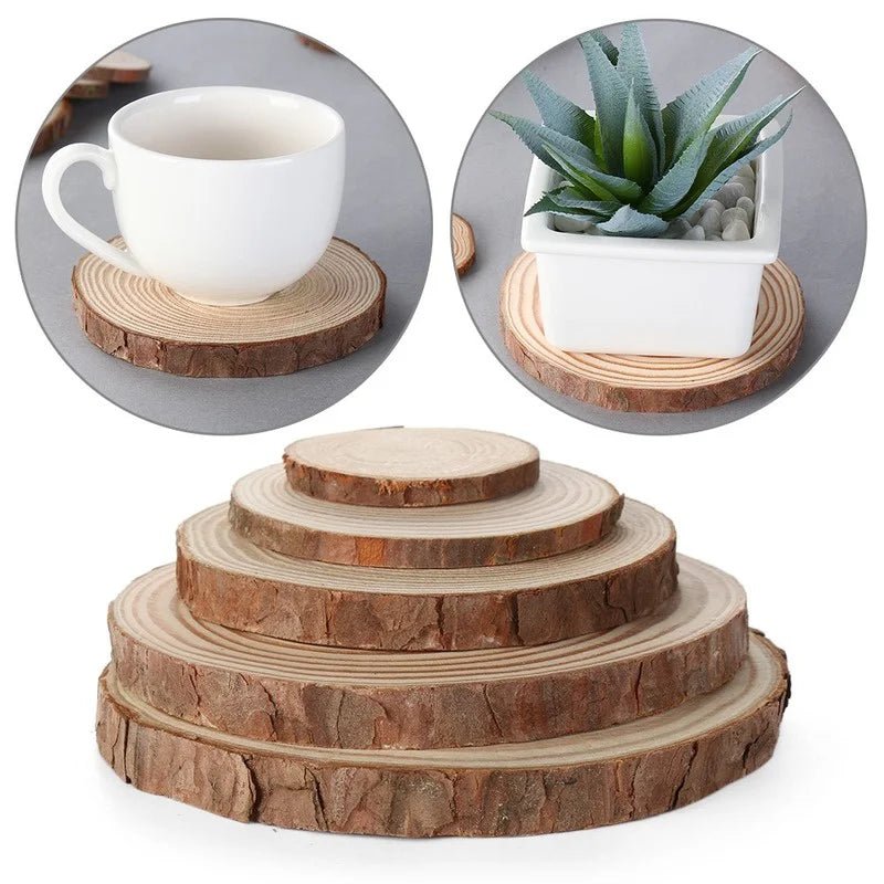VerdureWood Eco Wooden Coasters For Natural Table Protection