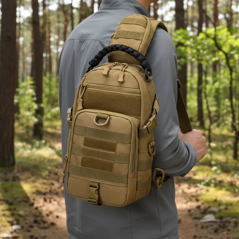 תיק כתף TrailForge MOLLE לטיולים וקמפינג עם נוחות ארגונומית