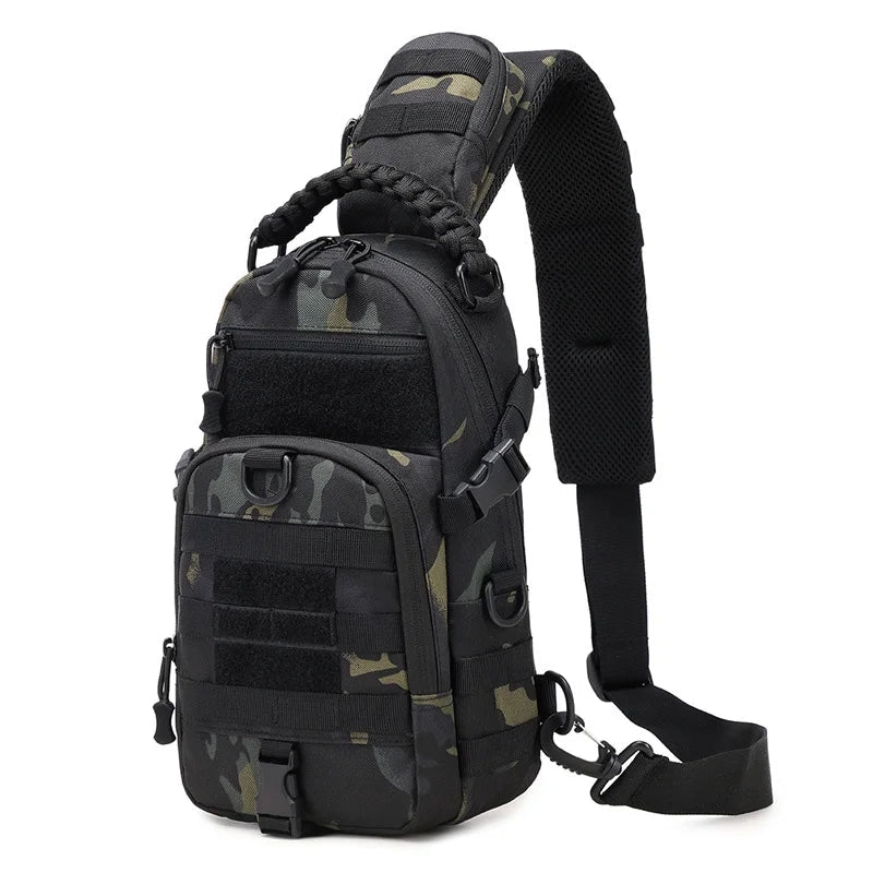 תיק כתף TrailForge MOLLE לטיולים וקמפינג עם נוחות ארגונומית