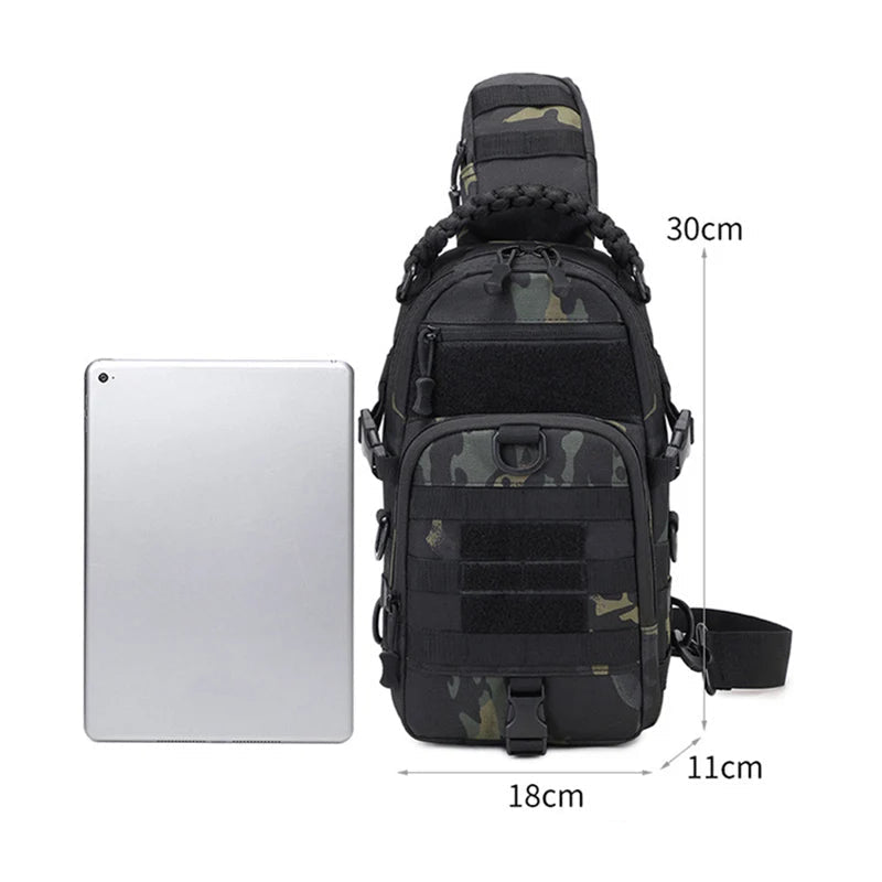 תיק כתף TrailForge MOLLE לטיולים וקמפינג עם נוחות ארגונומית