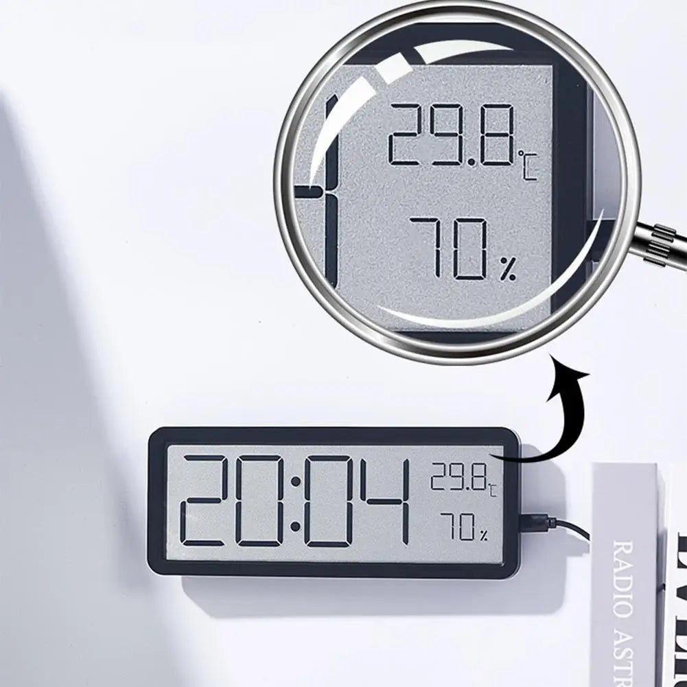 AeroTime digitális falióra LED képernyővel és klímaszenzorral otthonokba