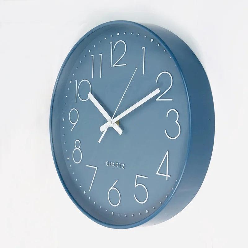 CalmTime Stillegående Veggur, 12-Tommers Ikke-Tikkende Design for Moderne Hjem