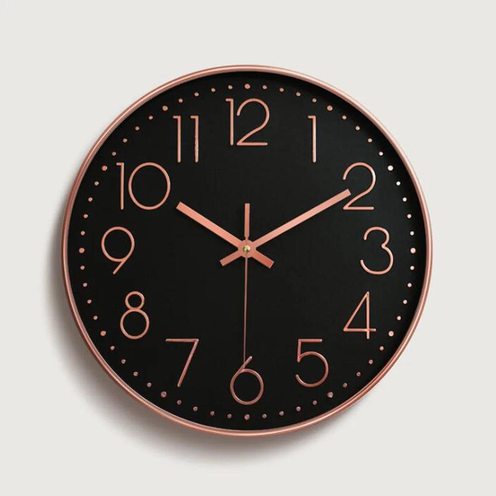 CalmTime Stillegående Veggur, 12-Tommers Ikke-Tikkende Design for Moderne Hjem