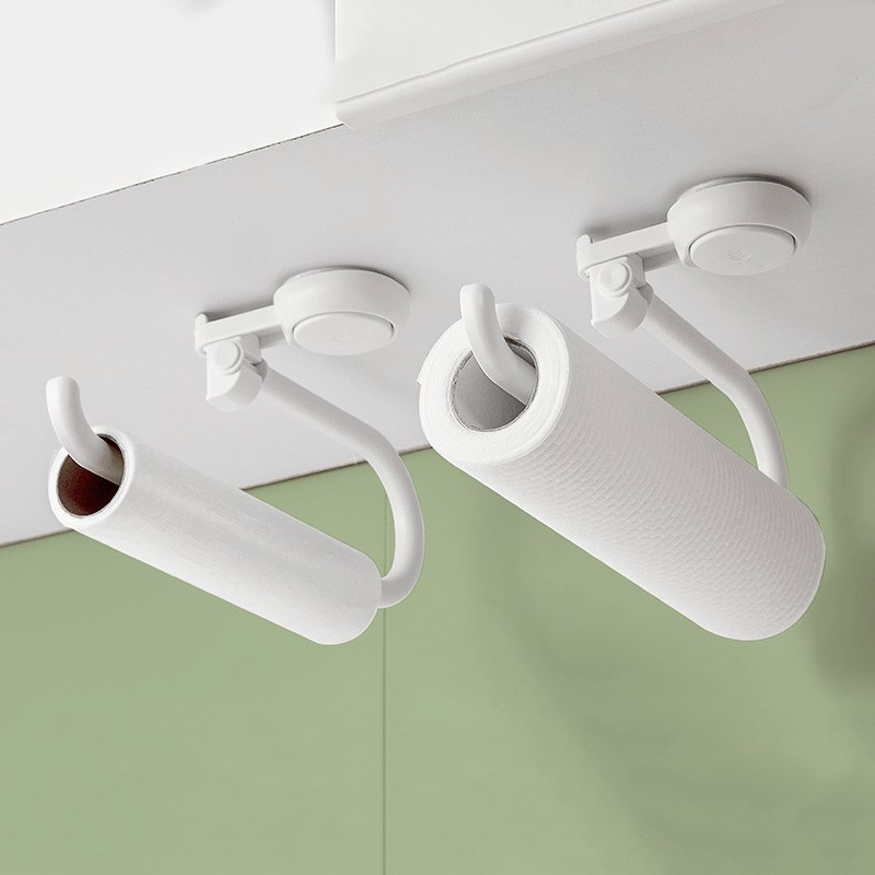 AeroGrip Drillless Stainless Steel Toilet Paper Holder With Suction For Bathrooms