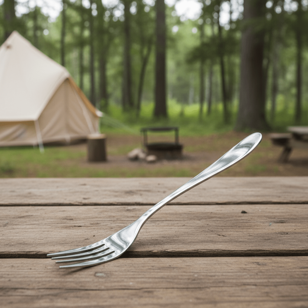 TerraLite Ultralight Titanium Cutlery Set For Campers And Backpackers Food Safe