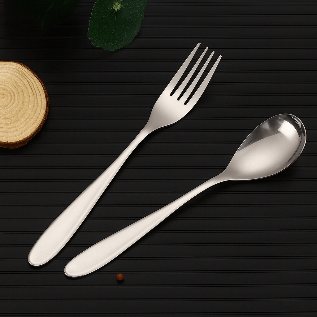 TerraLite Ultralight Titanium Cutlery Set For Campers And Backpackers Food Safe
