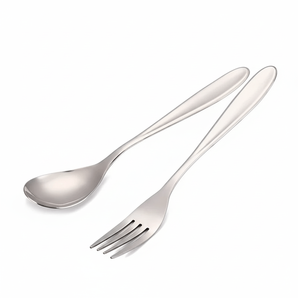 TerraLite Ultralight Titanium Cutlery Set For Campers And Backpackers Food Safe