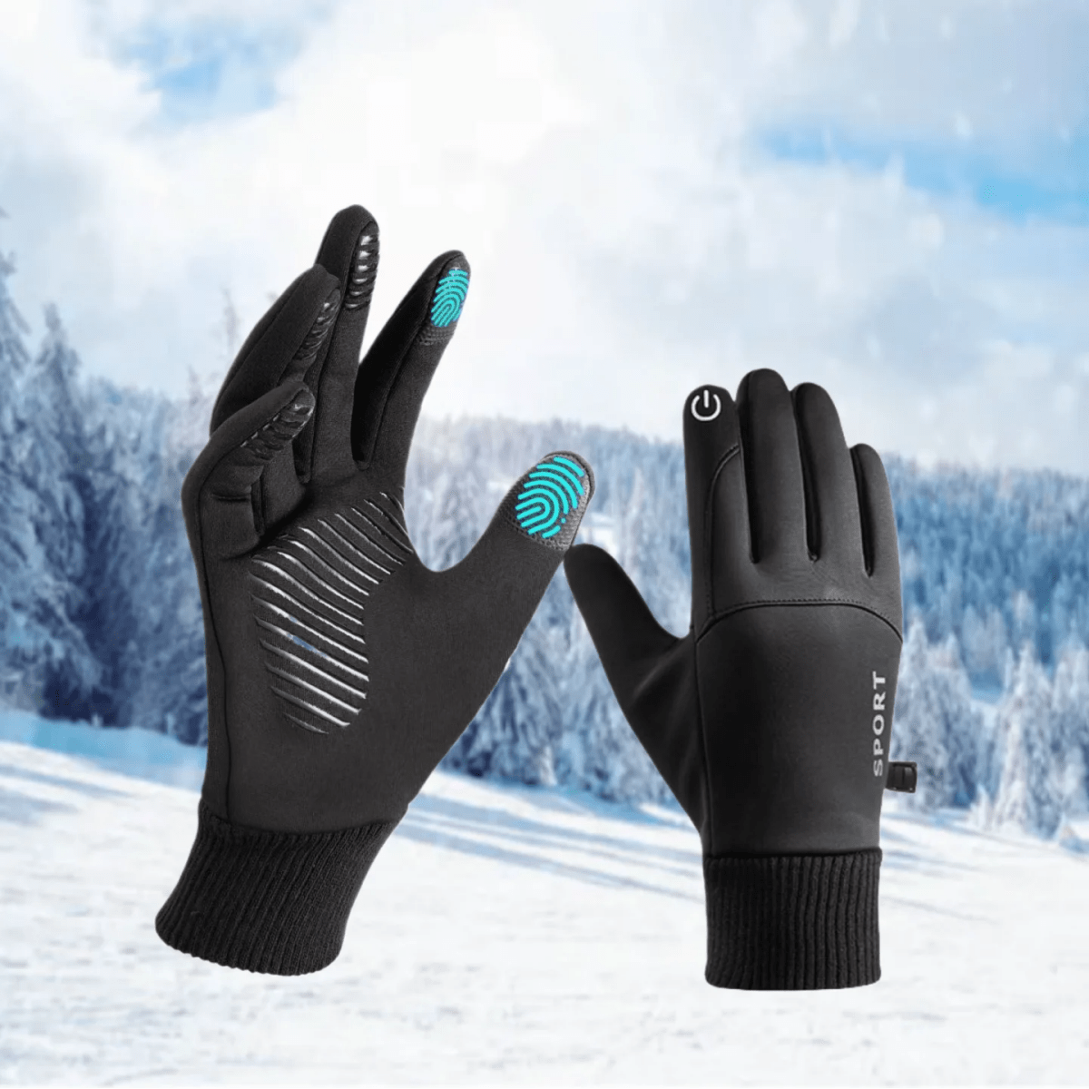 Rukavice FrostGuard s tepelnou ochranou, dotykovou obrazovkou, voděodolností a pevný úchopem