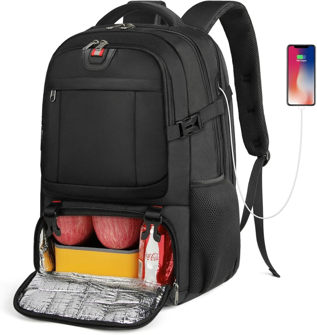 NovaTech szigetelt ebédrekeszű laptop hátizsák technikai szakembereknek USB-porttal