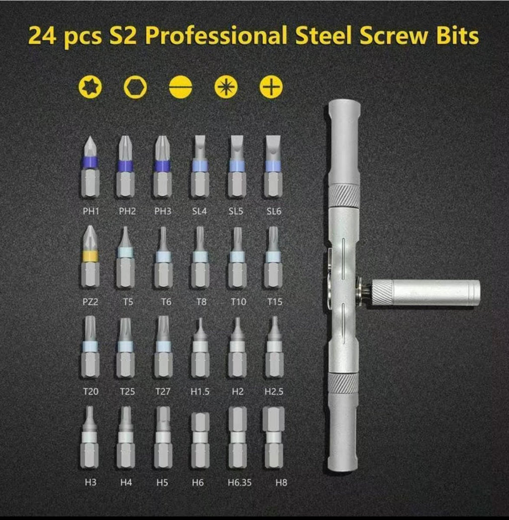 Sada šroubováků NovaGrip Compact 24 v 1 pro snadné uskladnění