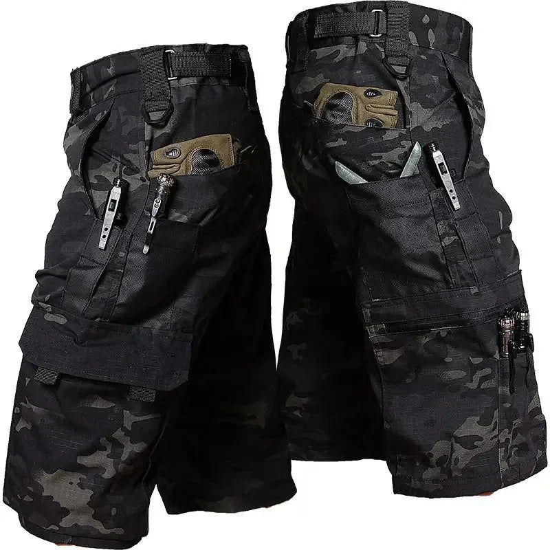 UtilityFlow Men's Bermuda Shorts In Camouflage For Adventure And Everyday Wear