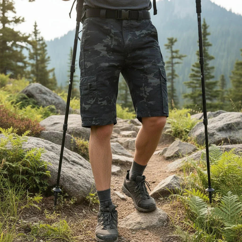 Pantalones Cortos Cargo para Hombre DRYFLOW de Secado Rápido, Repelentes al Agua y Duraderos