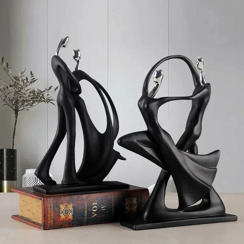 HERZLUXE Dancing Couple Figurine For Romantic Room Decor