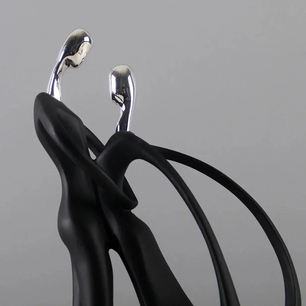 HERZLUXE Dancing Couple Figurine For Romantic Room Decor