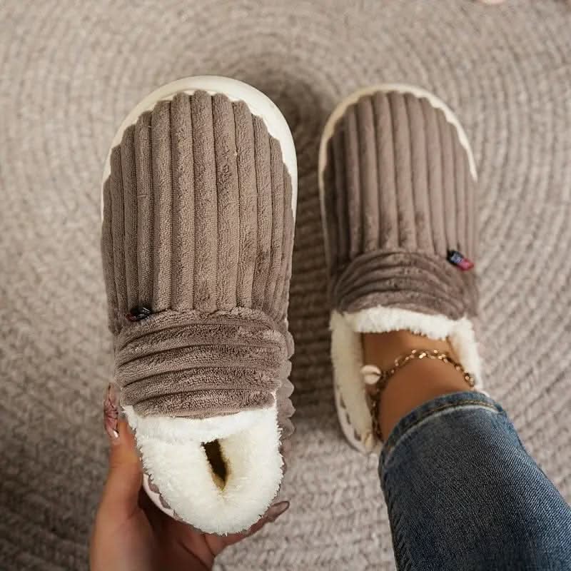 CozyNest Thermal Slippers With Vegan Fleece Lining For Cold Feet