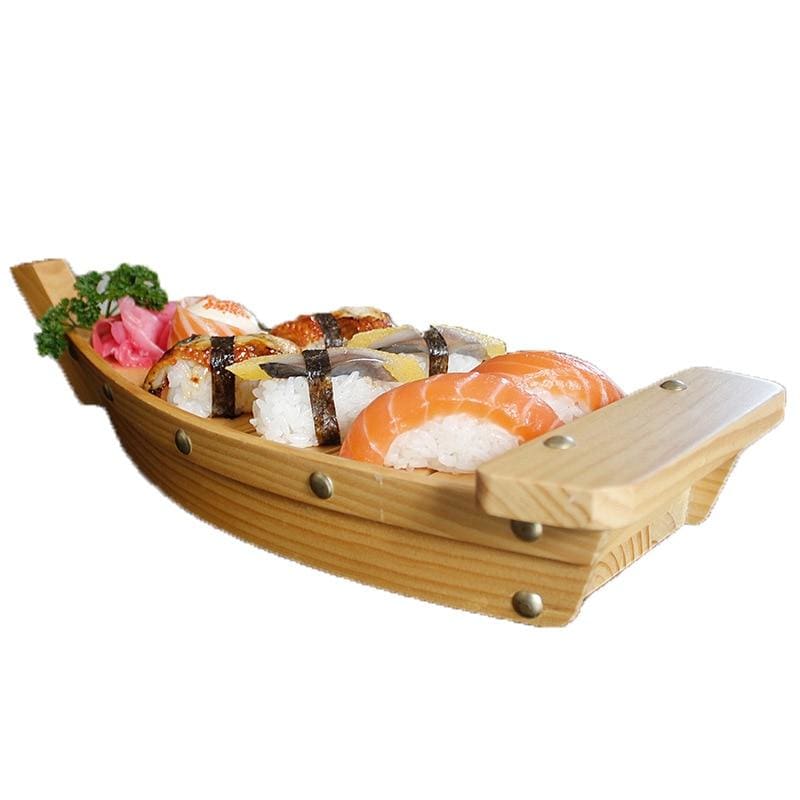 Traditional Japanese Wooden Sushi Boat with Eco-Friendly Timber | Available in 3 Sizes for Authentic Dining Experience 2