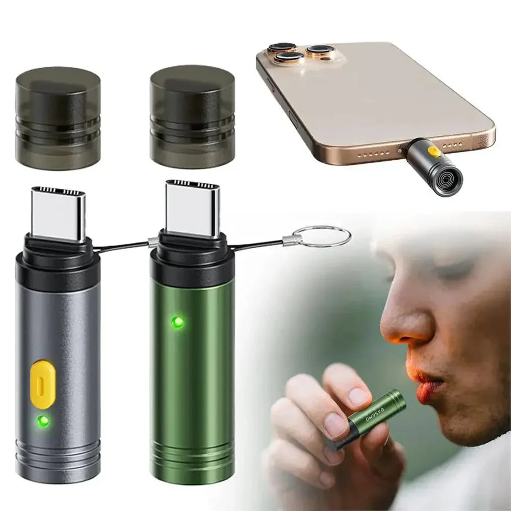 מצית מיני FLAMEZIP Type C עמיד ברוח ועיצוב קומפקטי