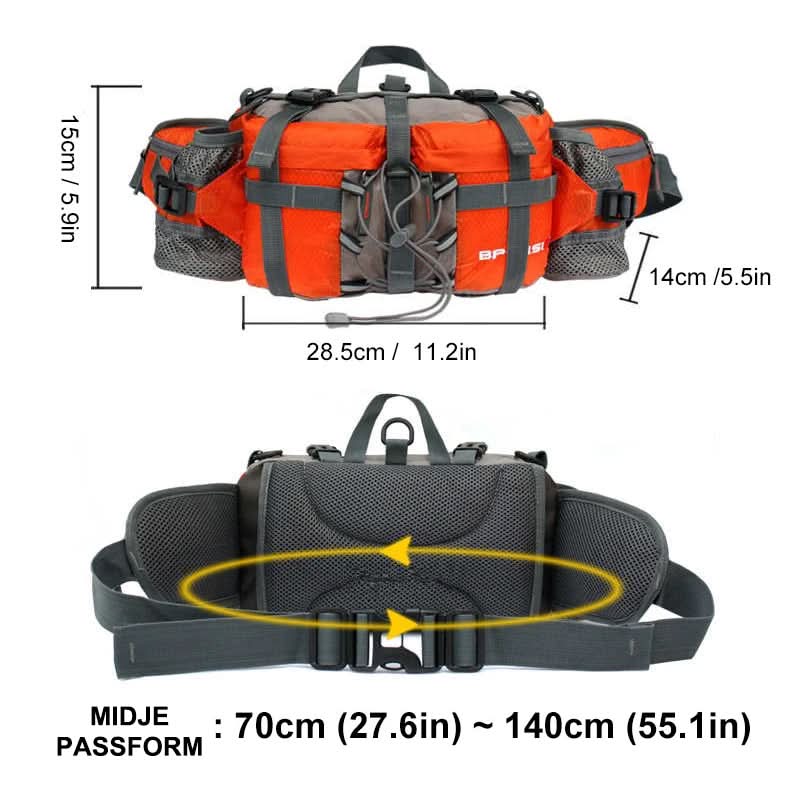 Marsupio da trekking impermeabile in nylon ROVENTA per attività all'aperto