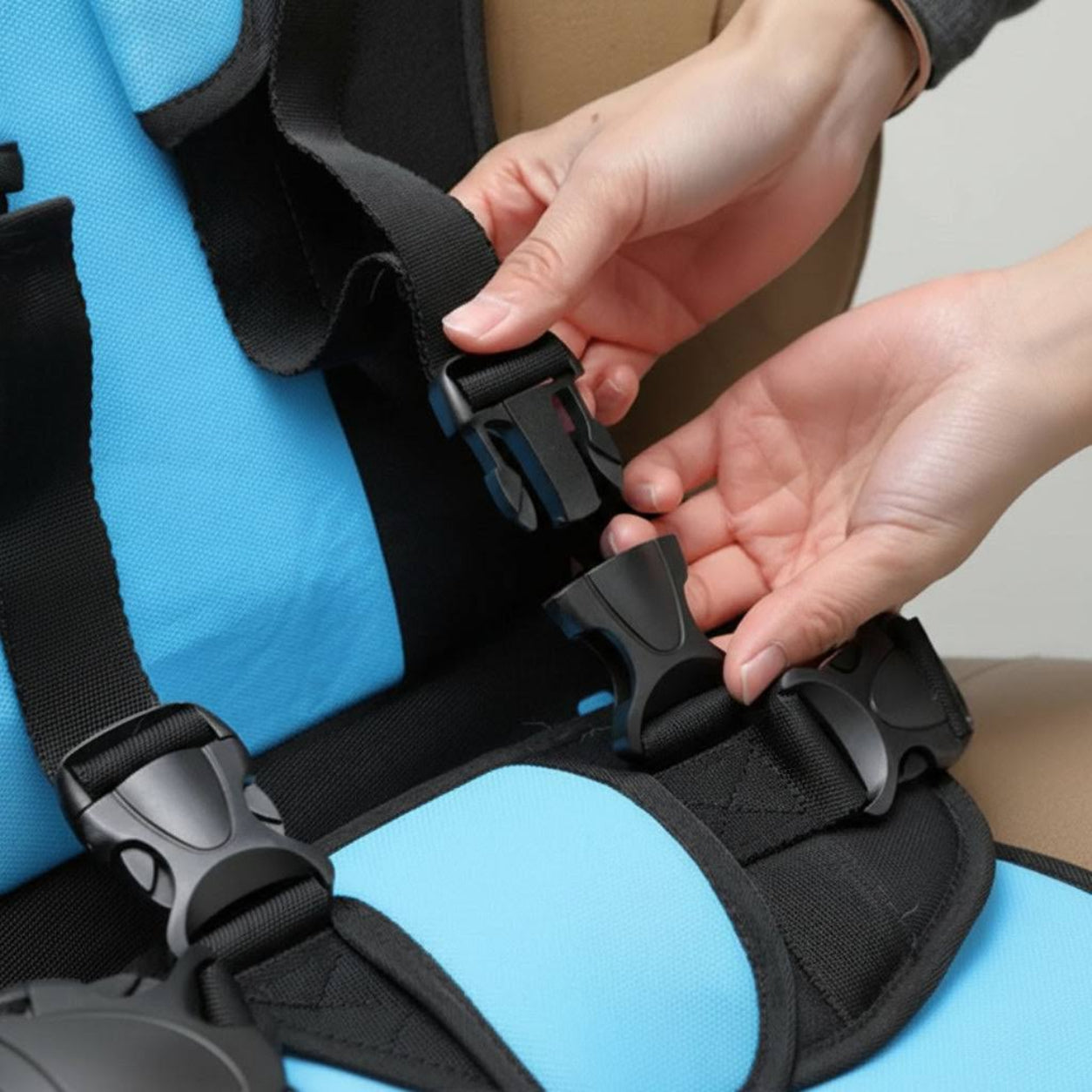 Travel Buddy összecsukható emelőülés 5 pontos biztonsági övvel utazáshoz