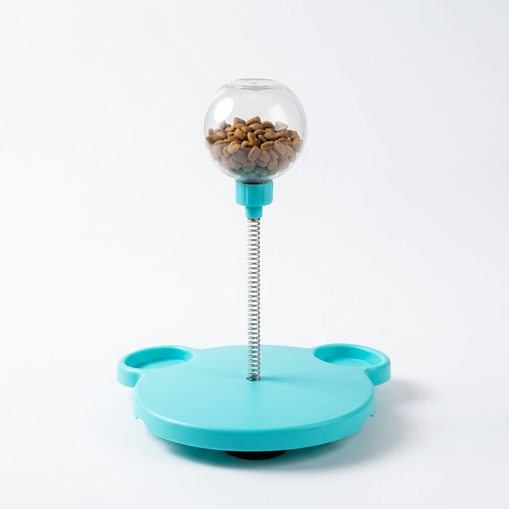 Wobble Treat Toy For Dogs With Spring Base And Lick Ball