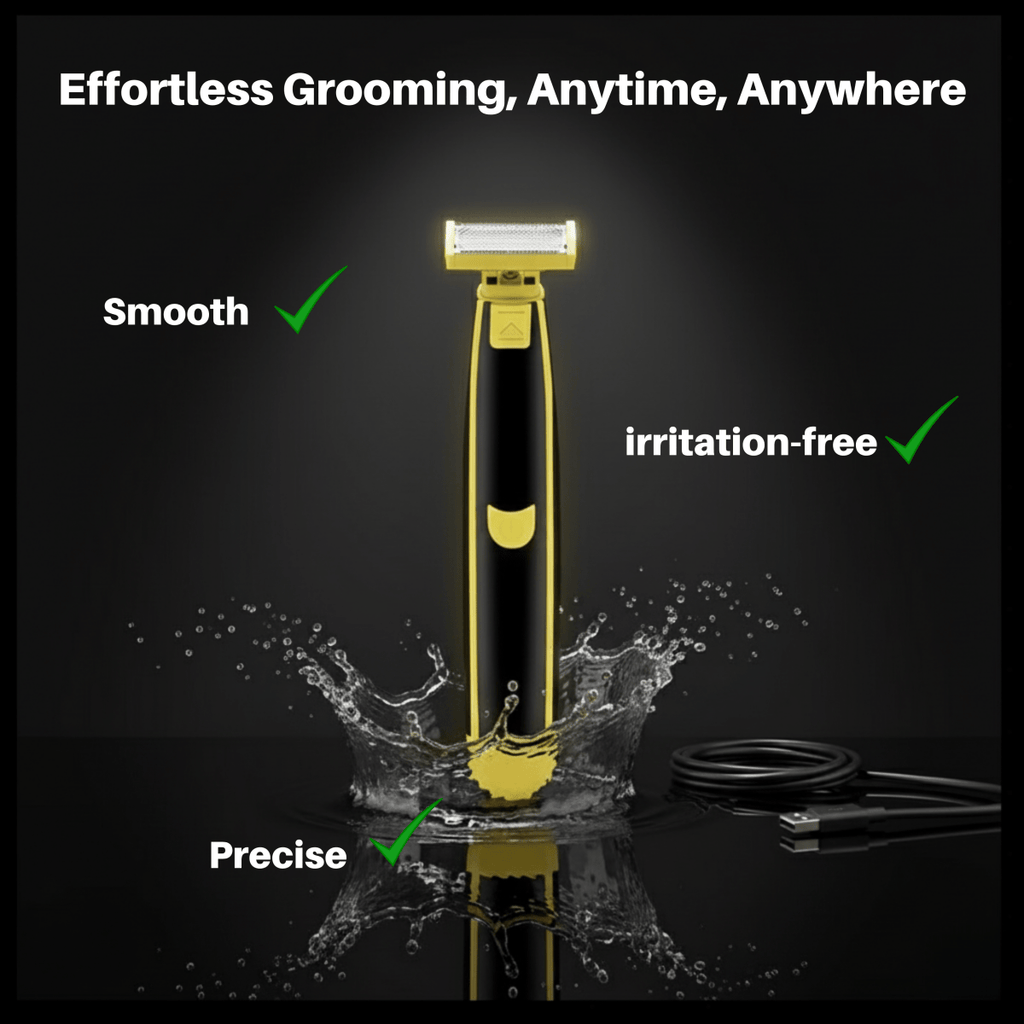 NovaEdge Pro Body Groomer For Men Wet And Dry Shaver With Skin Friendly Dual Blades