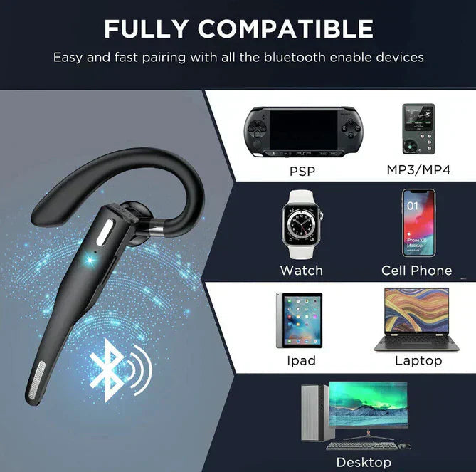 Auricolare Bluetooth TruCall con cancellazione del rumore e autonomia di conversazione da 20 a 25 ore