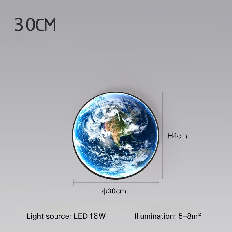 TerraGlow Modern Gömb LED Fali Lámpa Üveg Árnyékolóval