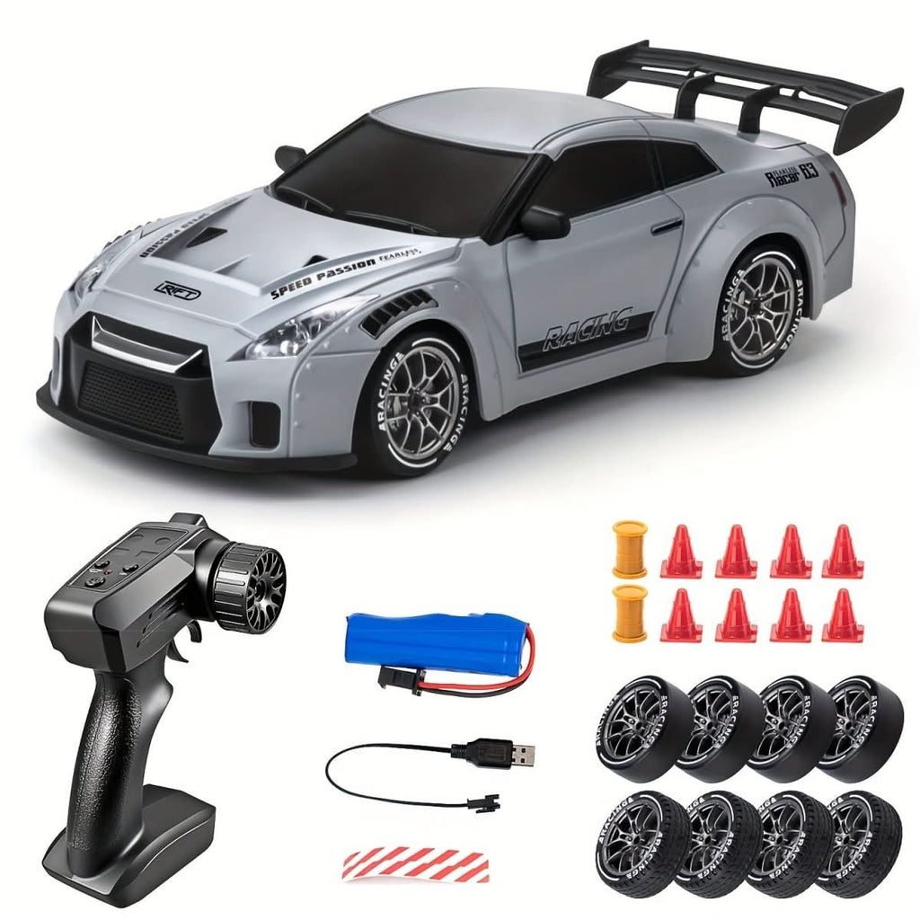 Nova Drift RC autó LED kerekekkel és összkerékhajtással, 1:24 méretarányban