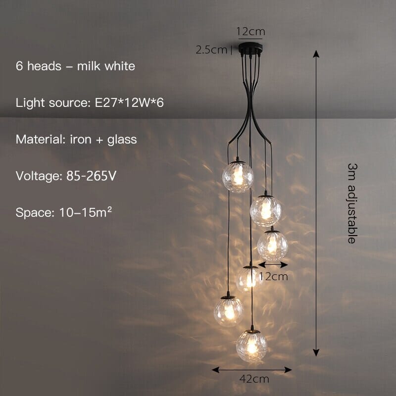 Astraeon lysekrone moderne minimalistisk hengelampe for stue og spisestue