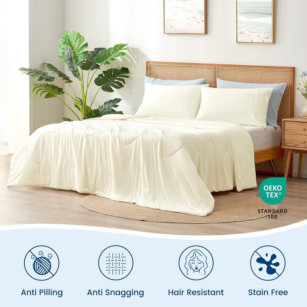 Ultra Cooling Comforter | Double-Sided Design with Advanced Fabric Technology | Lightweight for Year-Round Comfort 2
