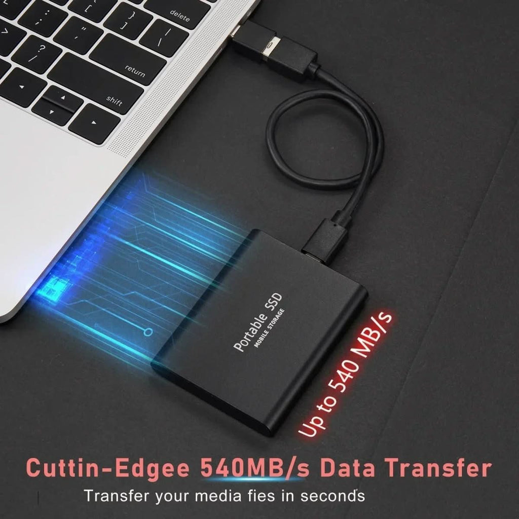 NovaVault Külső SSD 100GB USB-C USB 3.1 Nagy Sebességű Hordozható Meghajtó Profi Felhasználóknak