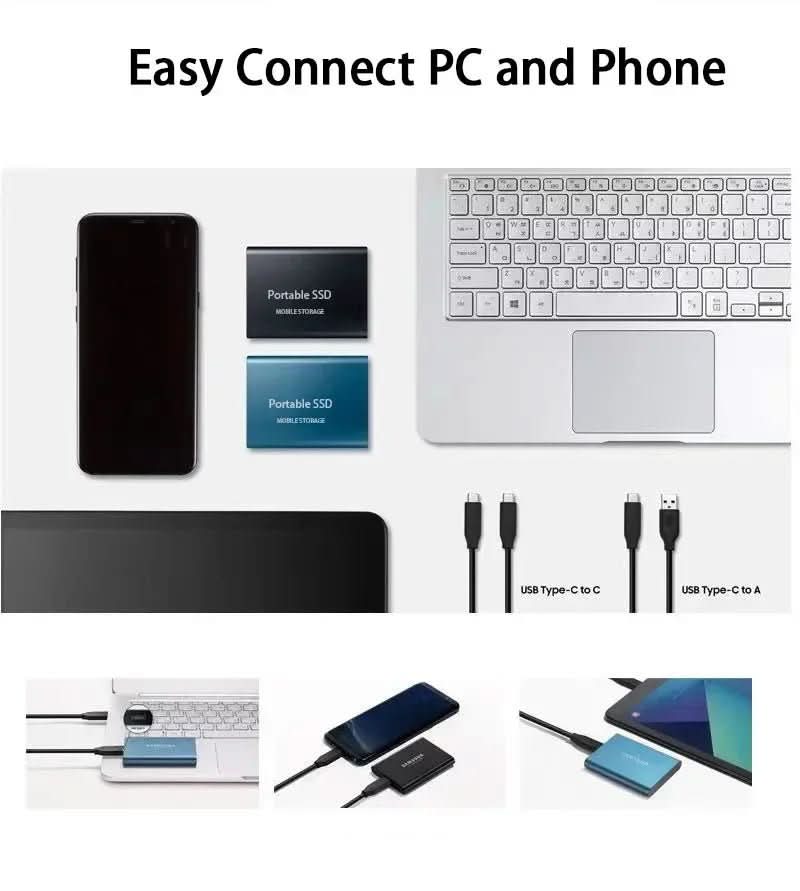 NovaVault Külső SSD 100GB USB-C USB 3.1 Nagy Sebességű Hordozható Meghajtó Profi Felhasználóknak