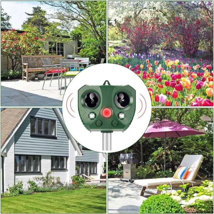 Ultralyd fugle- og skadedyravviser solcelledrevet dyrefrie med PIR-sensor