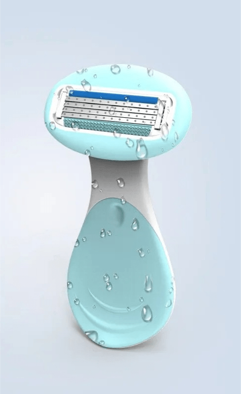 סכין גילוח קומפקטי NovaTrim עם 4 להבים ותיבת אחסון לנסיעות לטיפוח בדרכים