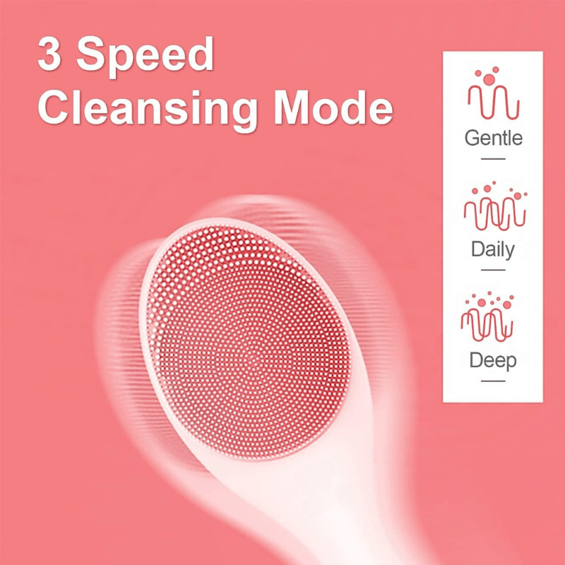 LumaPure Electric Facial Cleanser With LED Light And 42 Celsius Heat