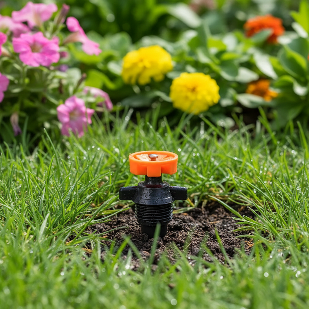 AeroFlow 360 Degree Sprinkler Head Rotating For Home Gardeners With Even Watering