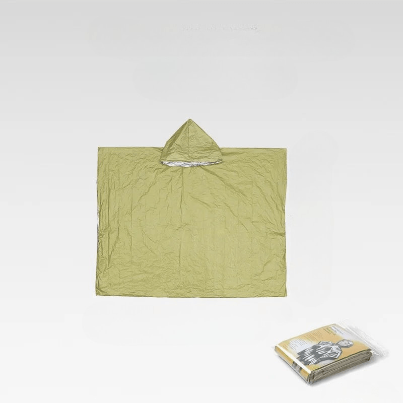 StormLine Reusable Hooded Poncho For Outdoor Enthusiasts Emergency Rain Gear